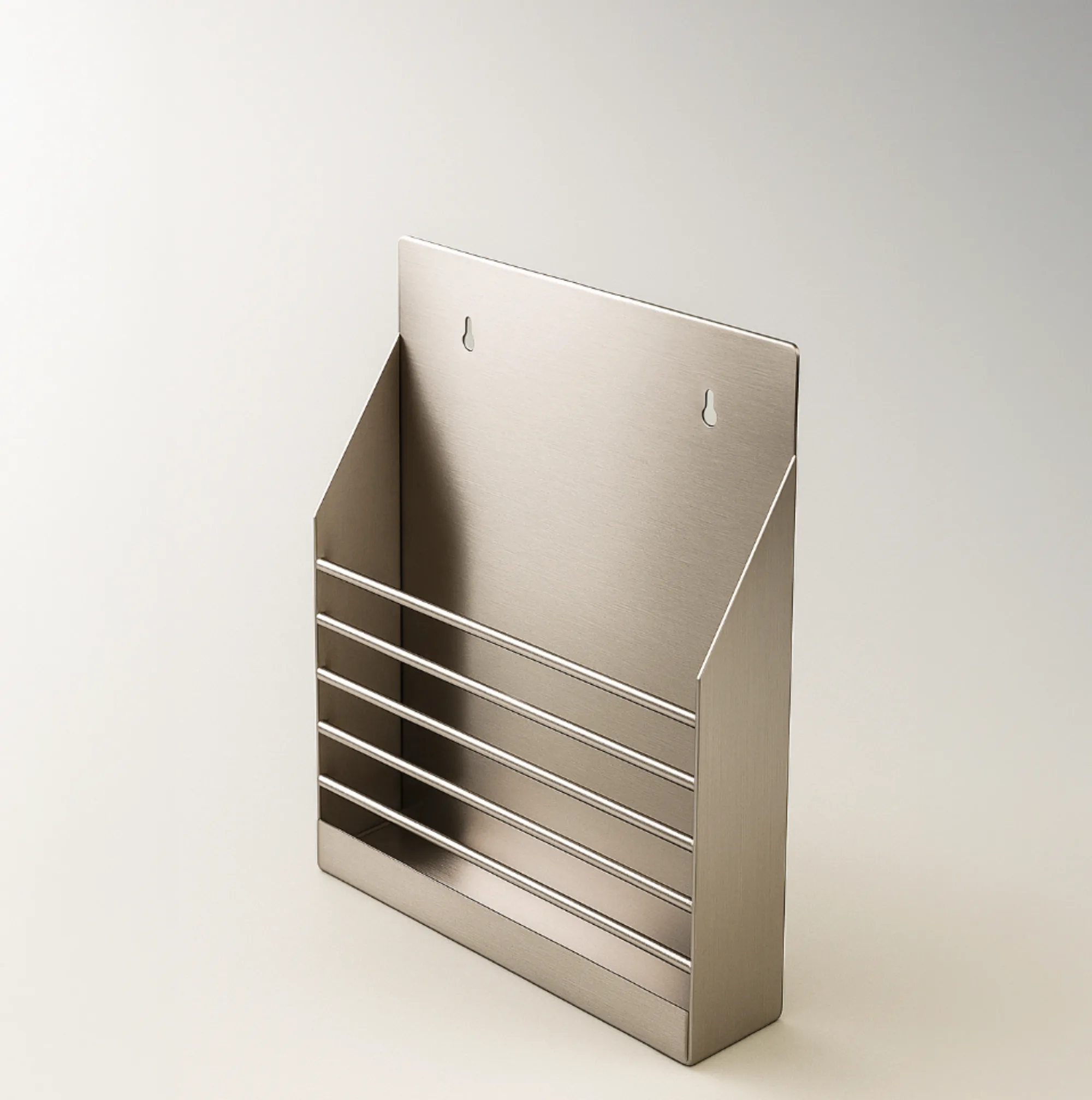 Fabricated stainless-steel unit finished and staged