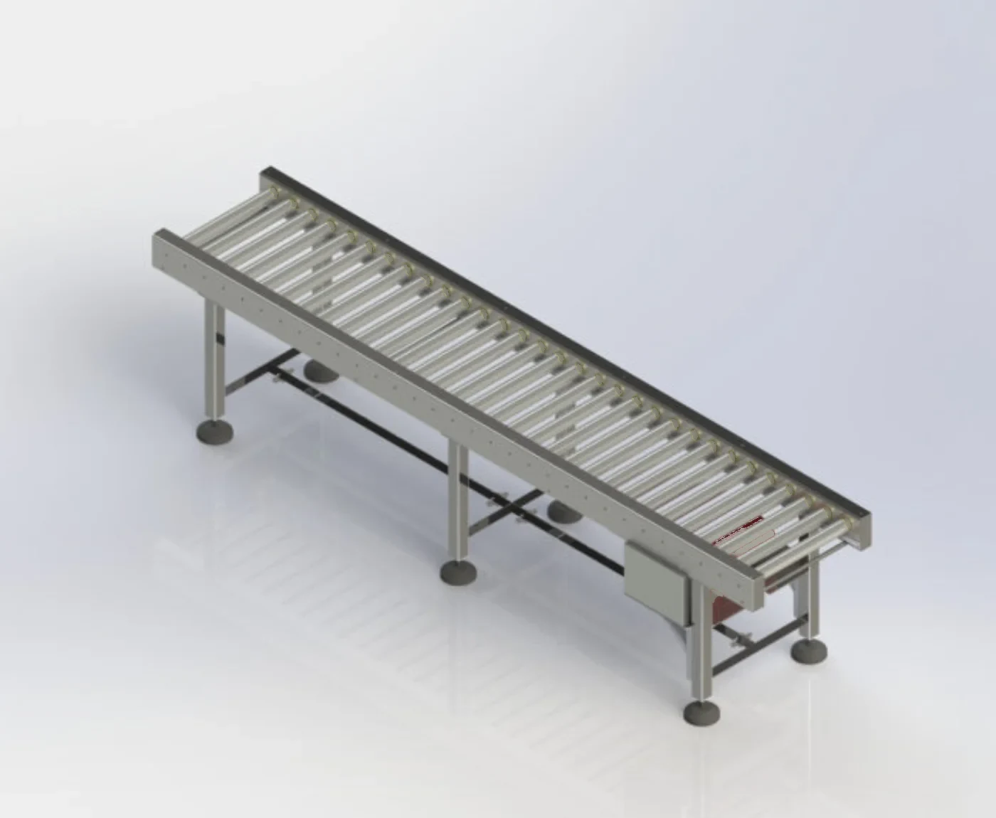 Power Roller conveyor — manufacturer's render, representative of the roller family